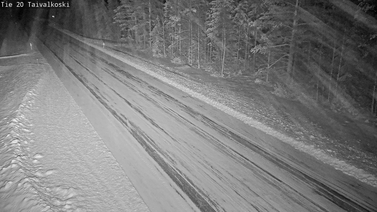 Weather Camera Image Road 20 Taivalkoski, Taivalkoski, Pohjois-Pohjanmaa