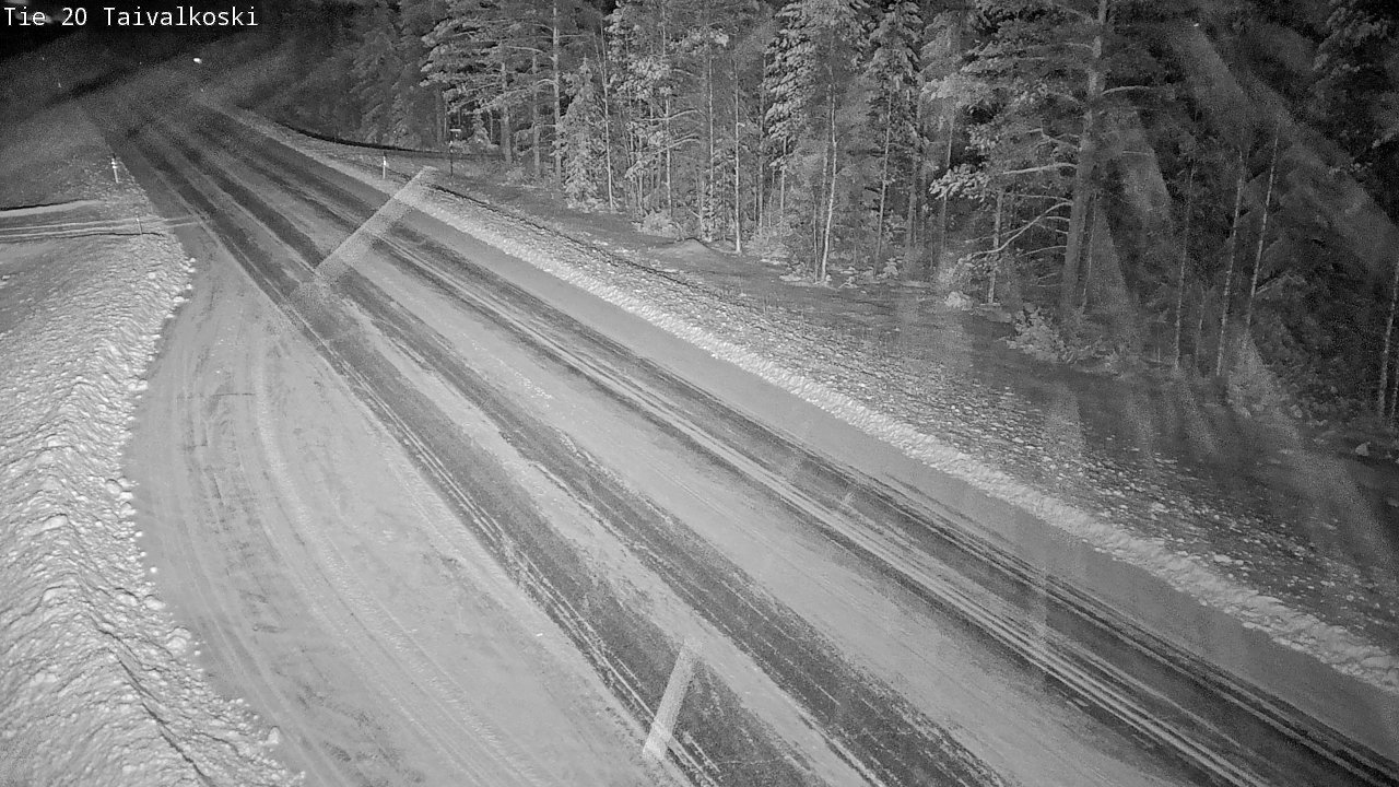 Weather Camera Image Road 20 Taivalkoski, Taivalkoski, Pohjois-Pohjanmaa