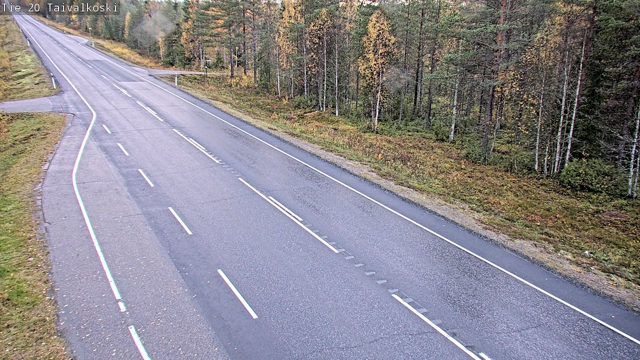 Weather Camera Image Road 20 Taivalkoski, Taivalkoski, Pohjois-Pohjanmaa
