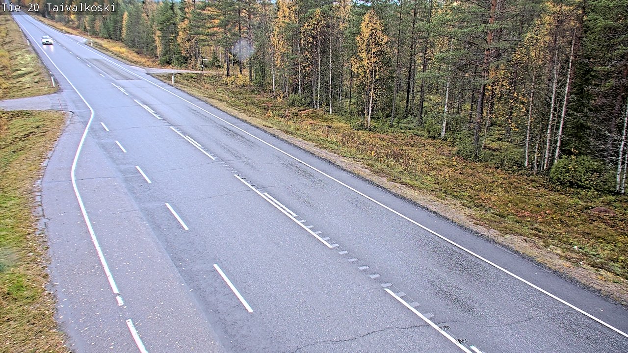 Weather Camera Image Road 20 Taivalkoski, Taivalkoski, Pohjois-Pohjanmaa