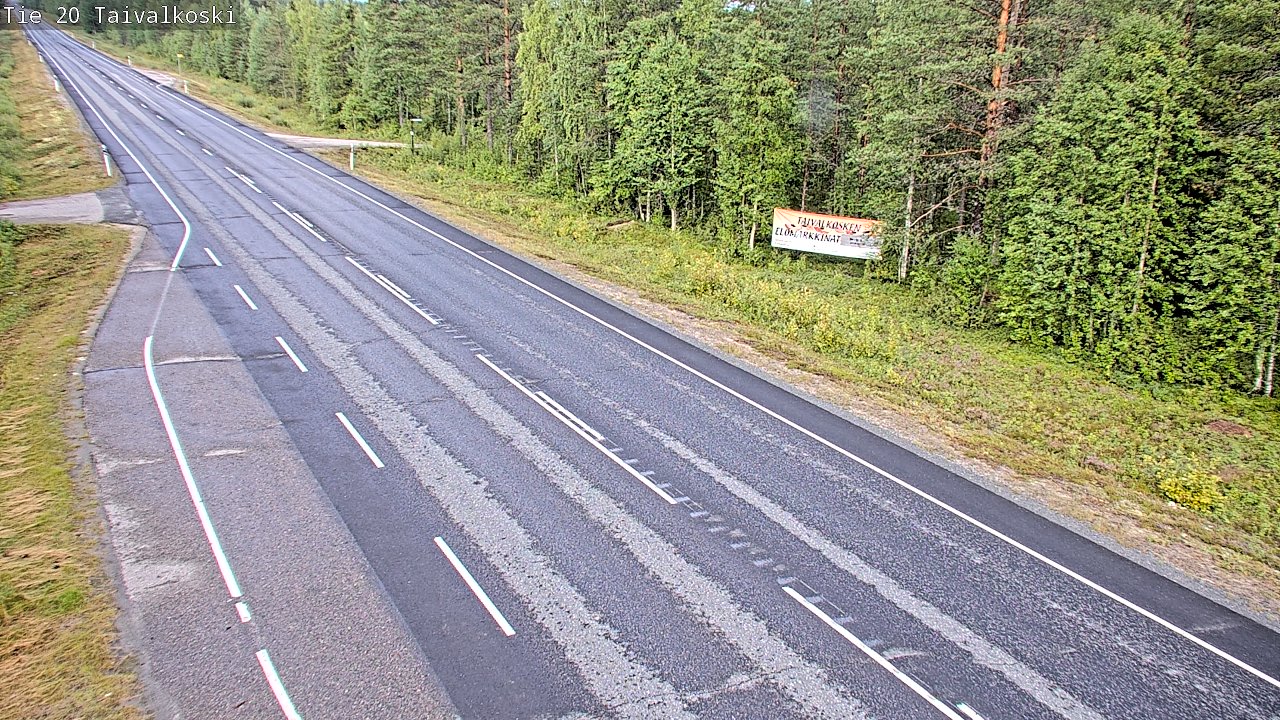 Weather Camera Image Road 20 Taivalkoski, Taivalkoski, Pohjois-Pohjanmaa
