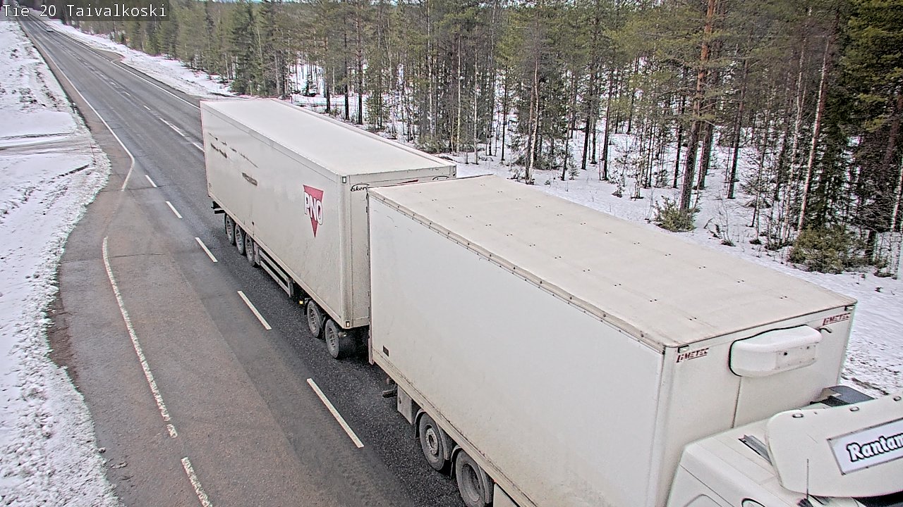 Weather Camera Image Väg 20 Taivalkoski, Taivalkoski, Pohjois-Pohjanmaa