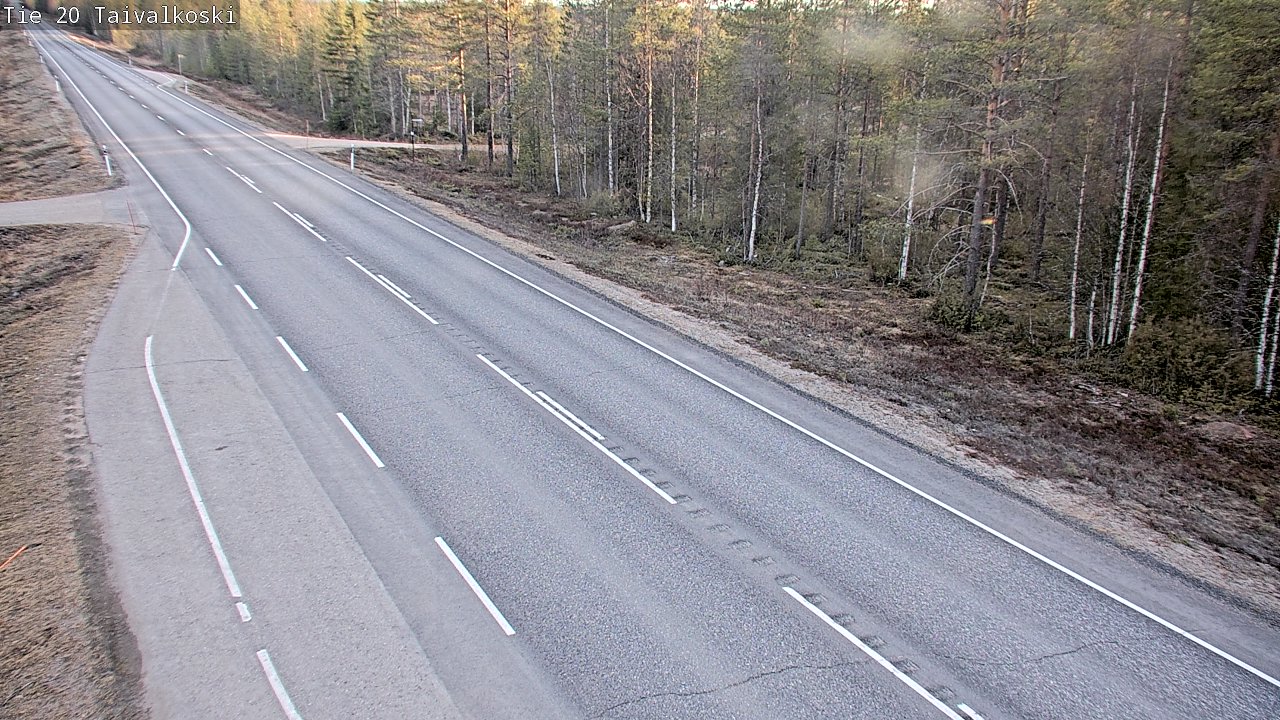 Weather Camera Image Road 20 Taivalkoski, Taivalkoski, Pohjois-Pohjanmaa