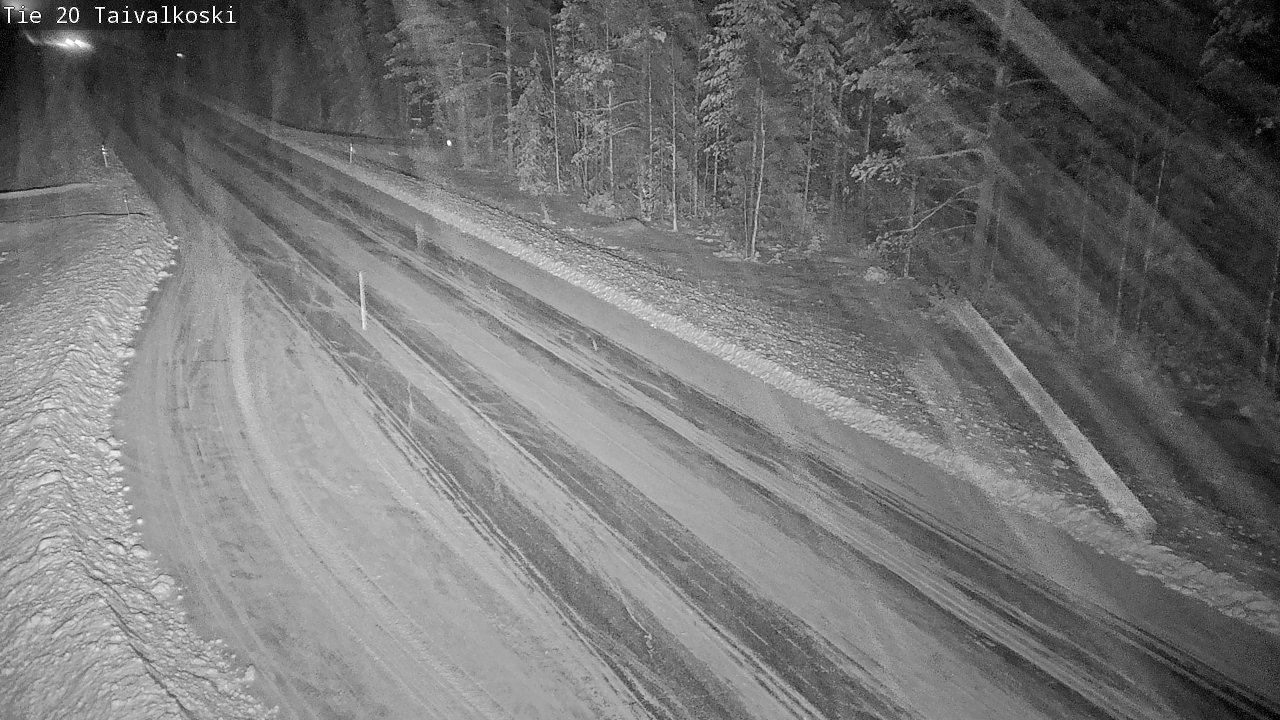 Weather Camera Image Road 20 Taivalkoski, Taivalkoski, Pohjois-Pohjanmaa