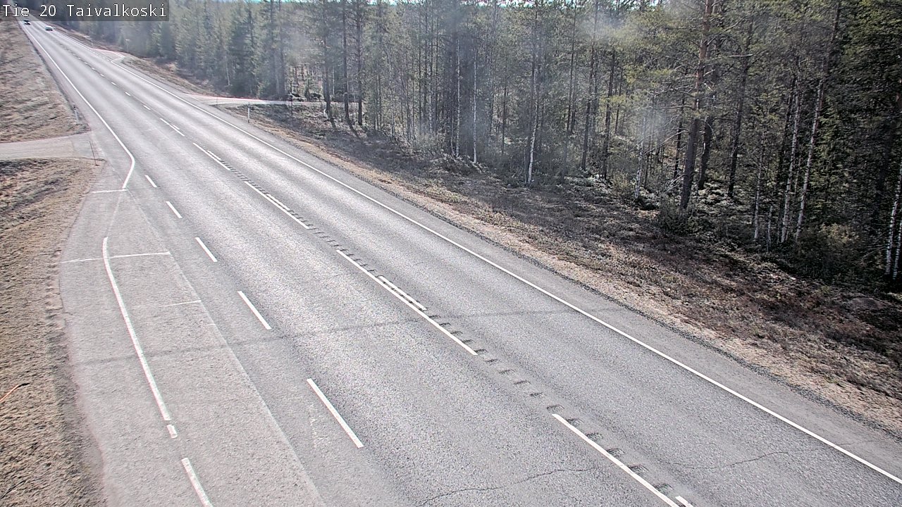Weather Camera Image Road 20 Taivalkoski, Taivalkoski, Pohjois-Pohjanmaa
