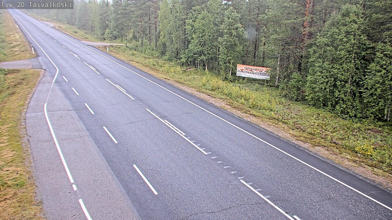 Weather Camera Image Road 20 Taivalkoski, Taivalkoski, Pohjois-Pohjanmaa