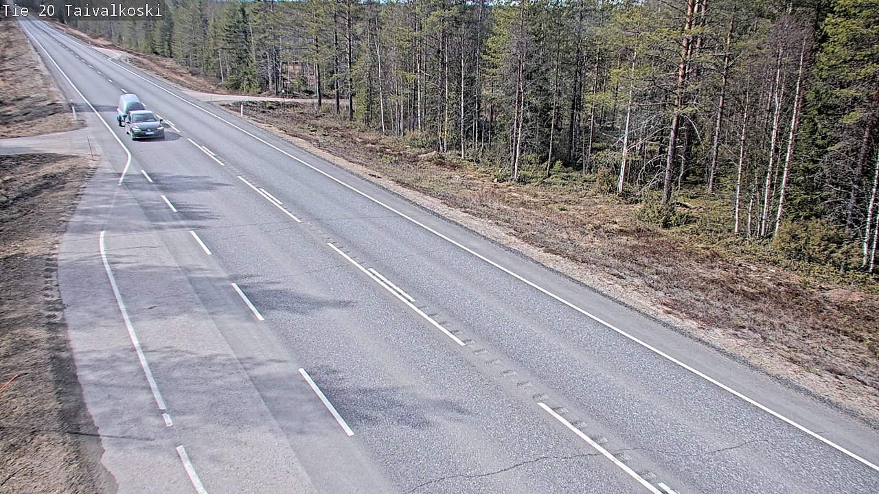 Weather Camera Image Road 20 Taivalkoski, Taivalkoski, Pohjois-Pohjanmaa
