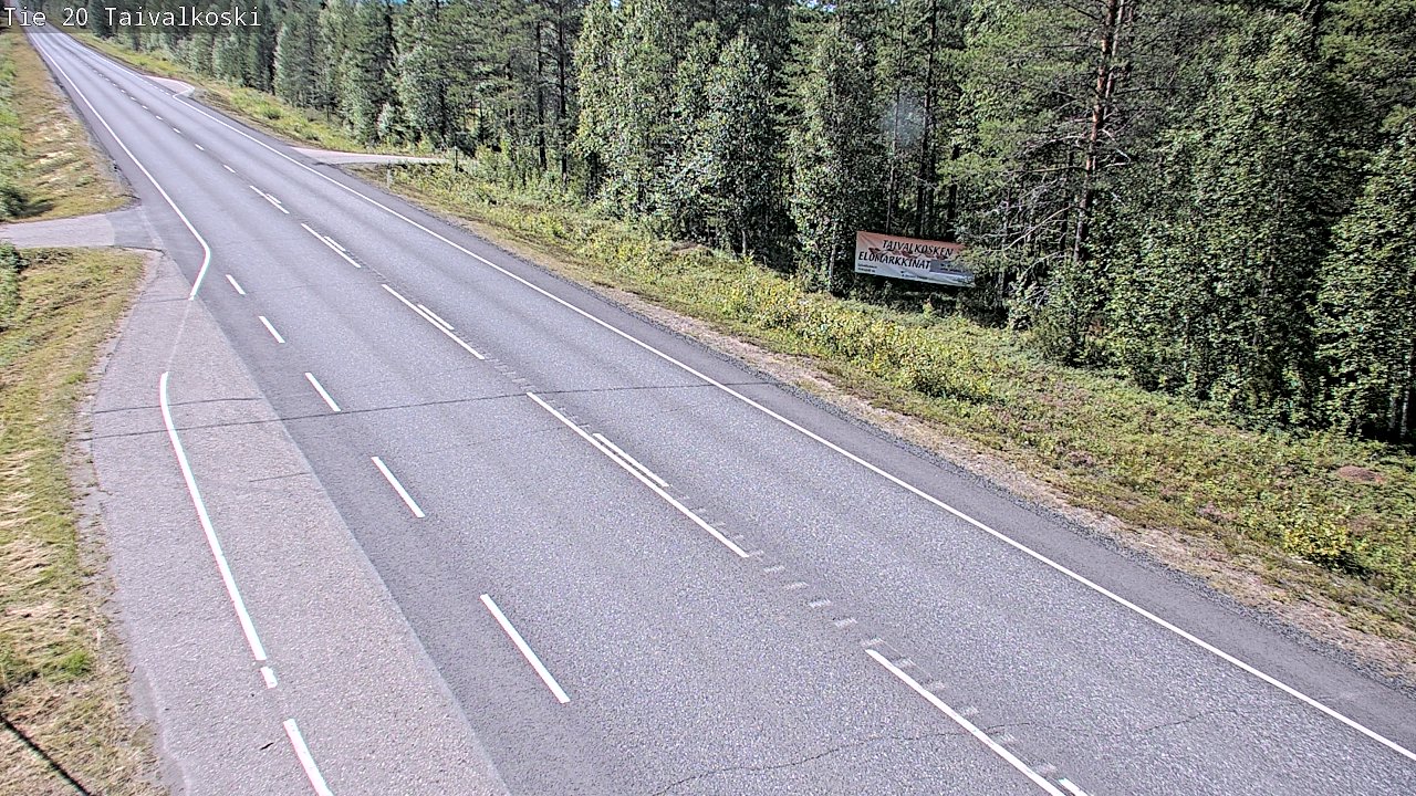 Kelikamerat Kuva Tie 20 Taivalkoski, Taivalkoski, Pohjois-Pohjanmaa