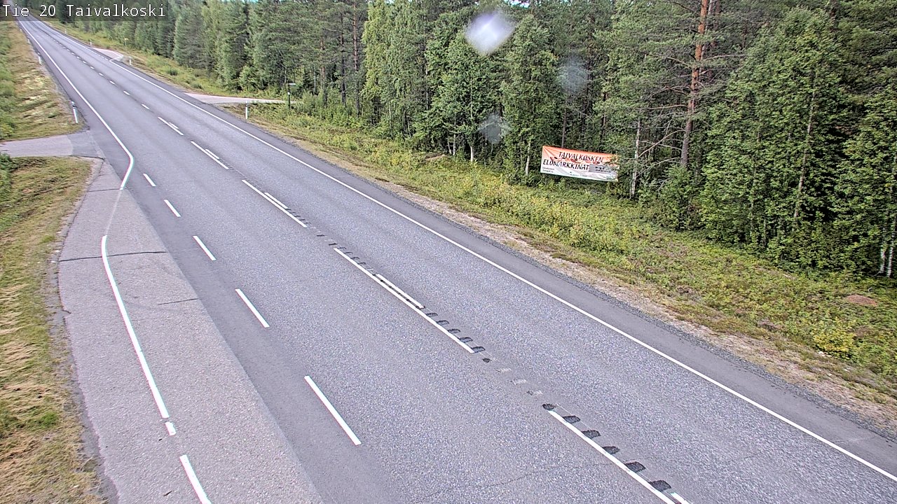 Weather Camera Image Road 20 Taivalkoski, Taivalkoski, Pohjois-Pohjanmaa