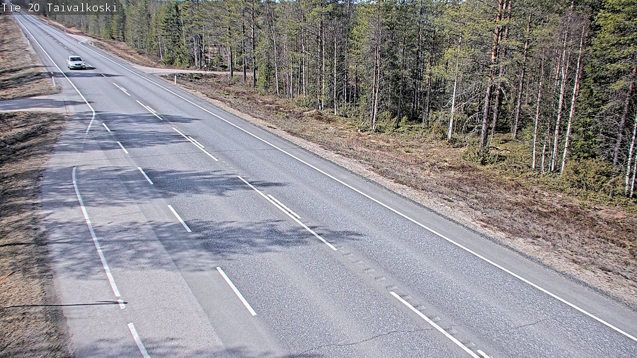 Weather Camera Image Road 20 Taivalkoski, Taivalkoski, Pohjois-Pohjanmaa