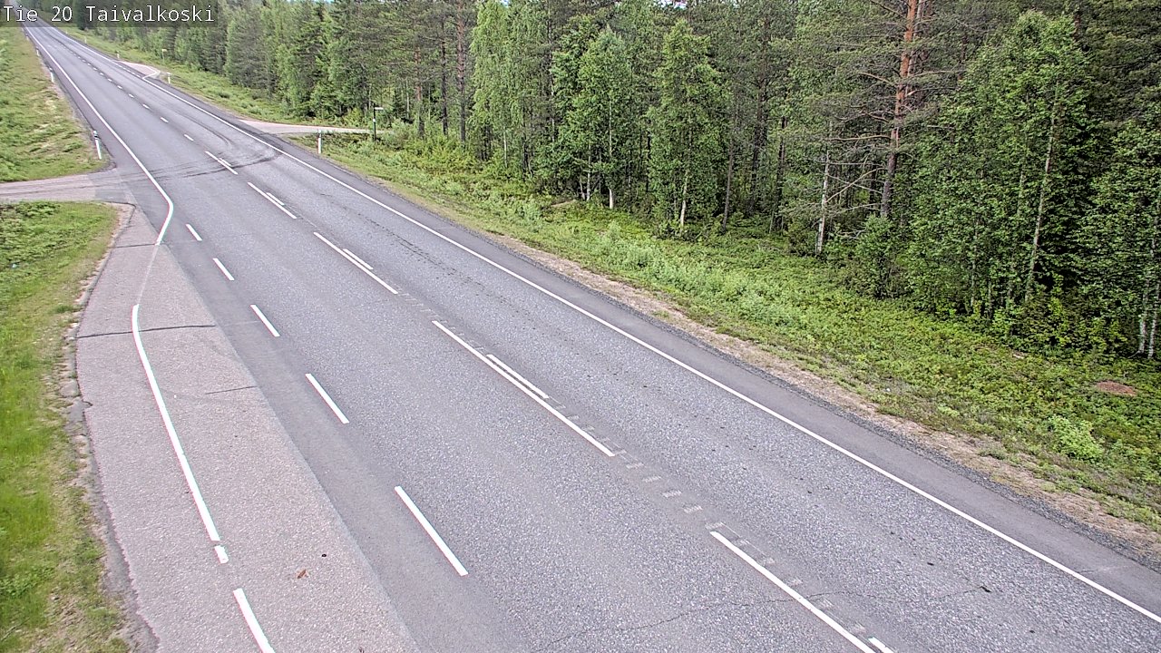 Kelikamerat Kuva Tie 20 Taivalkoski, Taivalkoski, Pohjois-Pohjanmaa