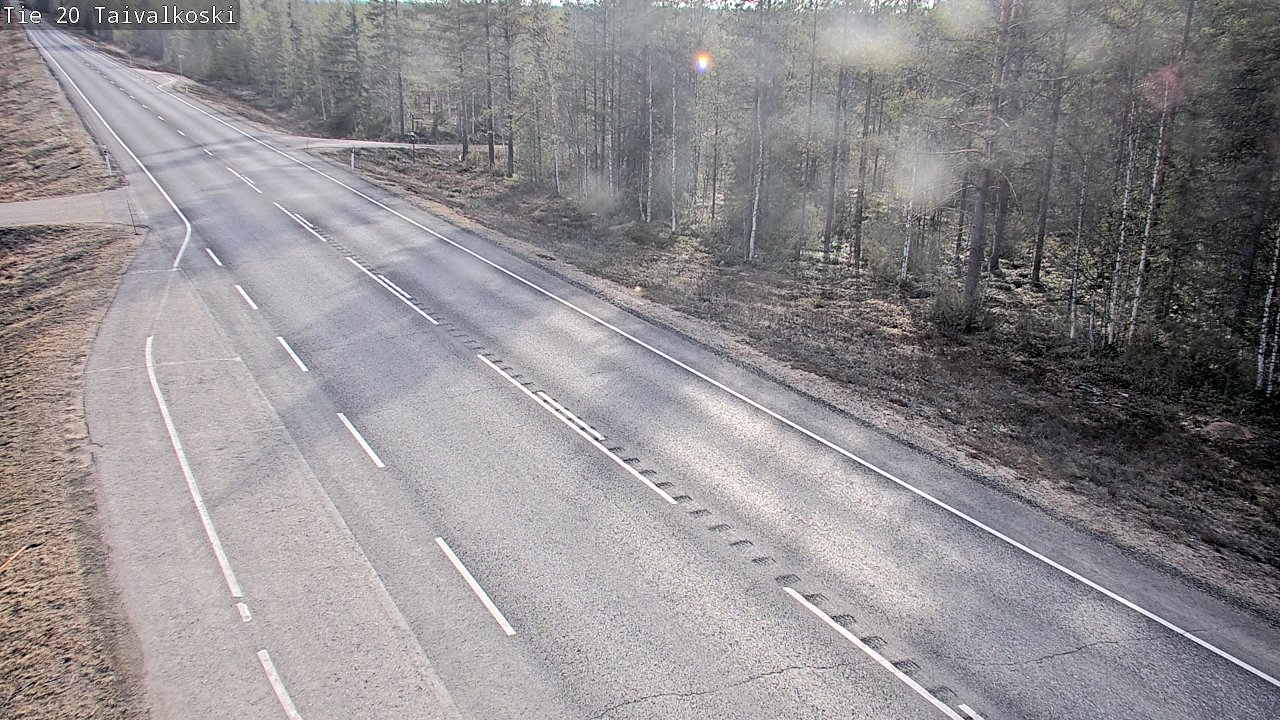 Weather Camera Image Road 20 Taivalkoski, Taivalkoski, Pohjois-Pohjanmaa