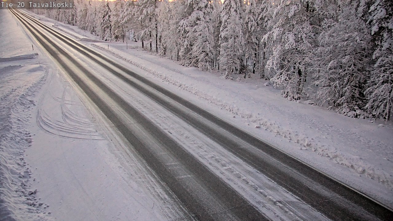 Weather Camera Image Väg 20 Taivalkoski, Taivalkoski, Pohjois-Pohjanmaa