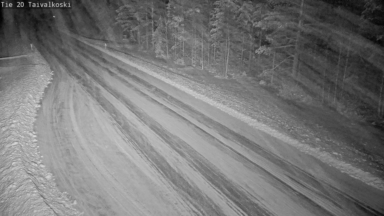 Weather Camera Image Road 20 Taivalkoski, Taivalkoski, Pohjois-Pohjanmaa