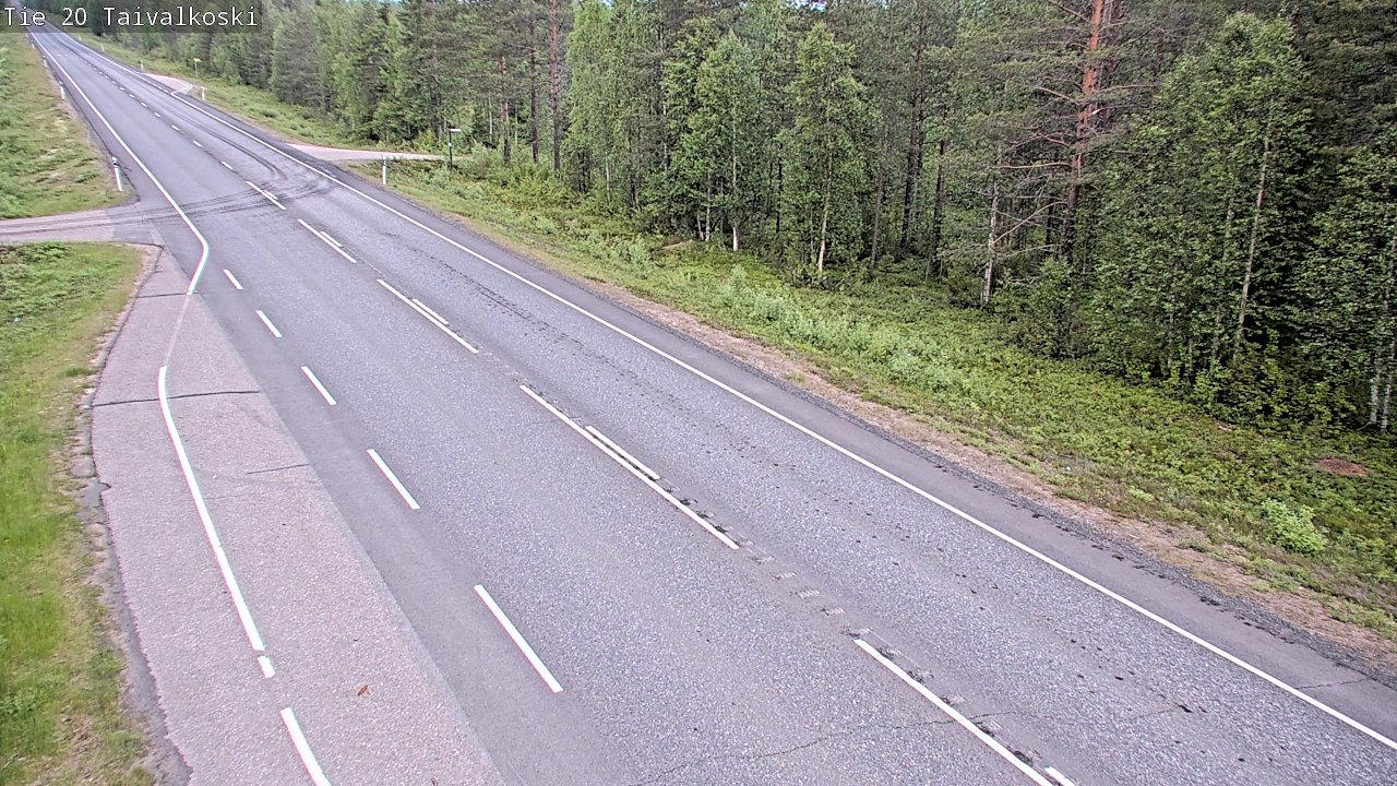 Kelikamerat Kuva Tie 20 Taivalkoski, Taivalkoski, Pohjois-Pohjanmaa
