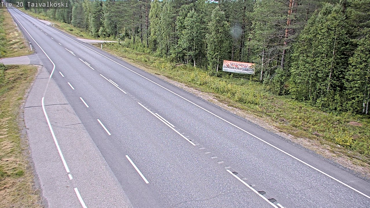 Kelikamerat Kuva Tie 20 Taivalkoski, Taivalkoski, Pohjois-Pohjanmaa