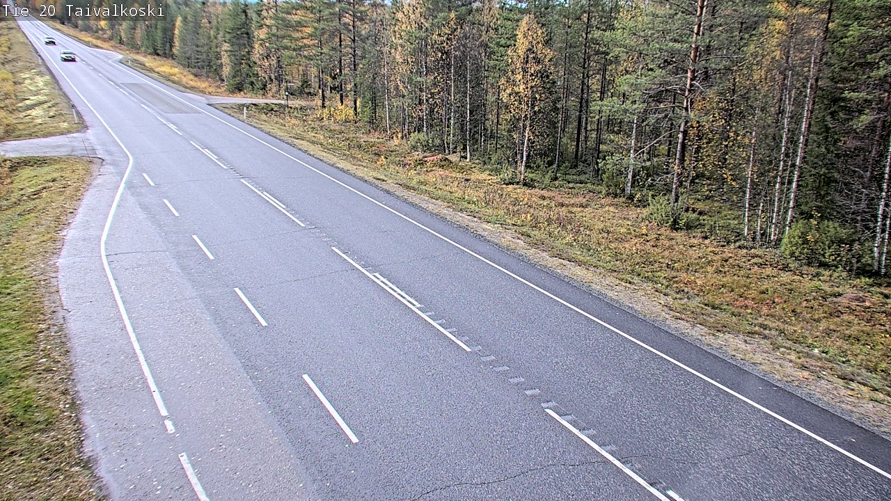 Weather Camera Image Road 20 Taivalkoski, Taivalkoski, Pohjois-Pohjanmaa