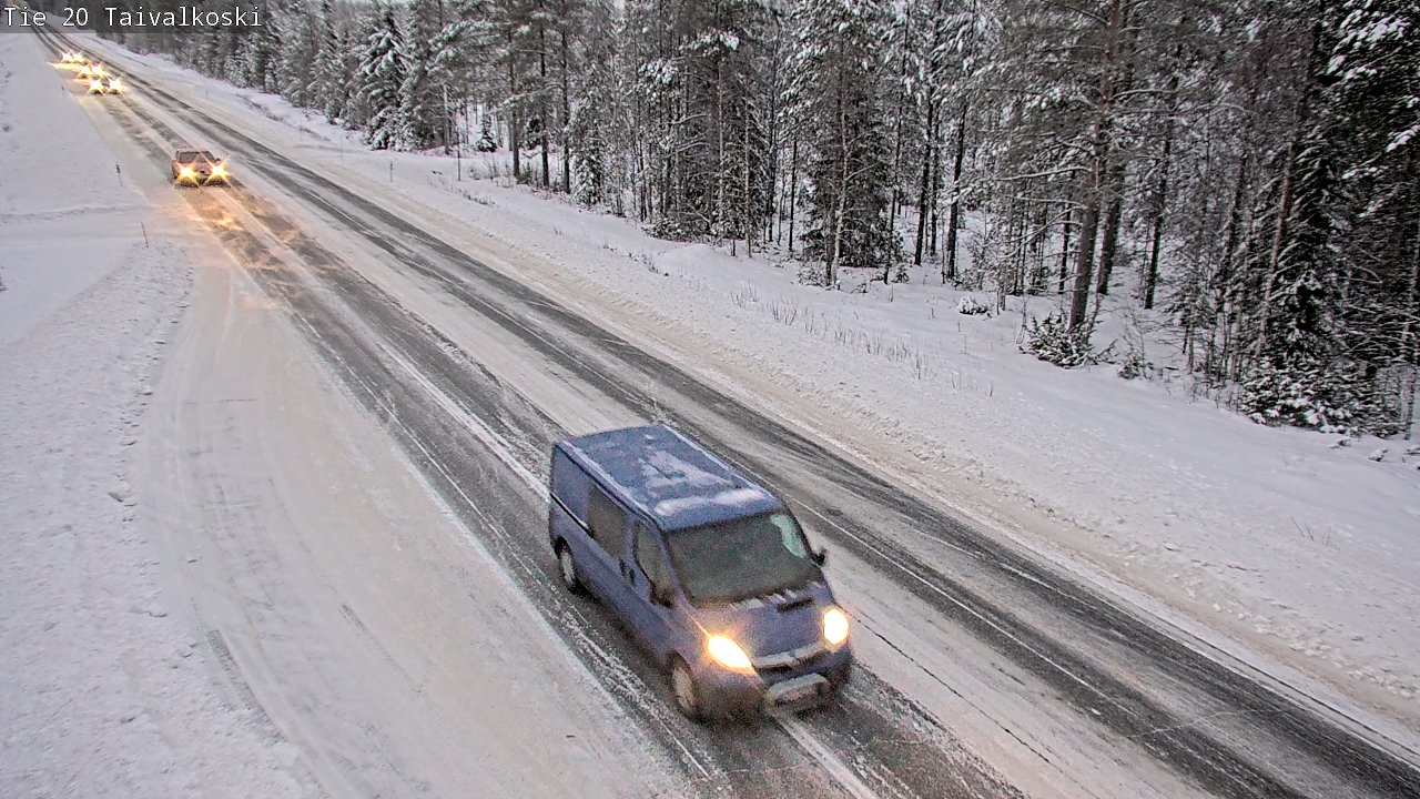 Weather Camera Image Väg 20 Taivalkoski, Taivalkoski, Pohjois-Pohjanmaa