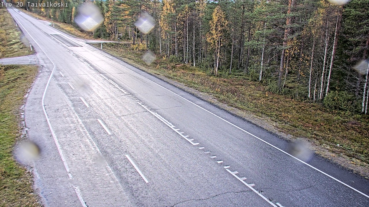 Weather Camera Image Road 20 Taivalkoski, Taivalkoski, Pohjois-Pohjanmaa