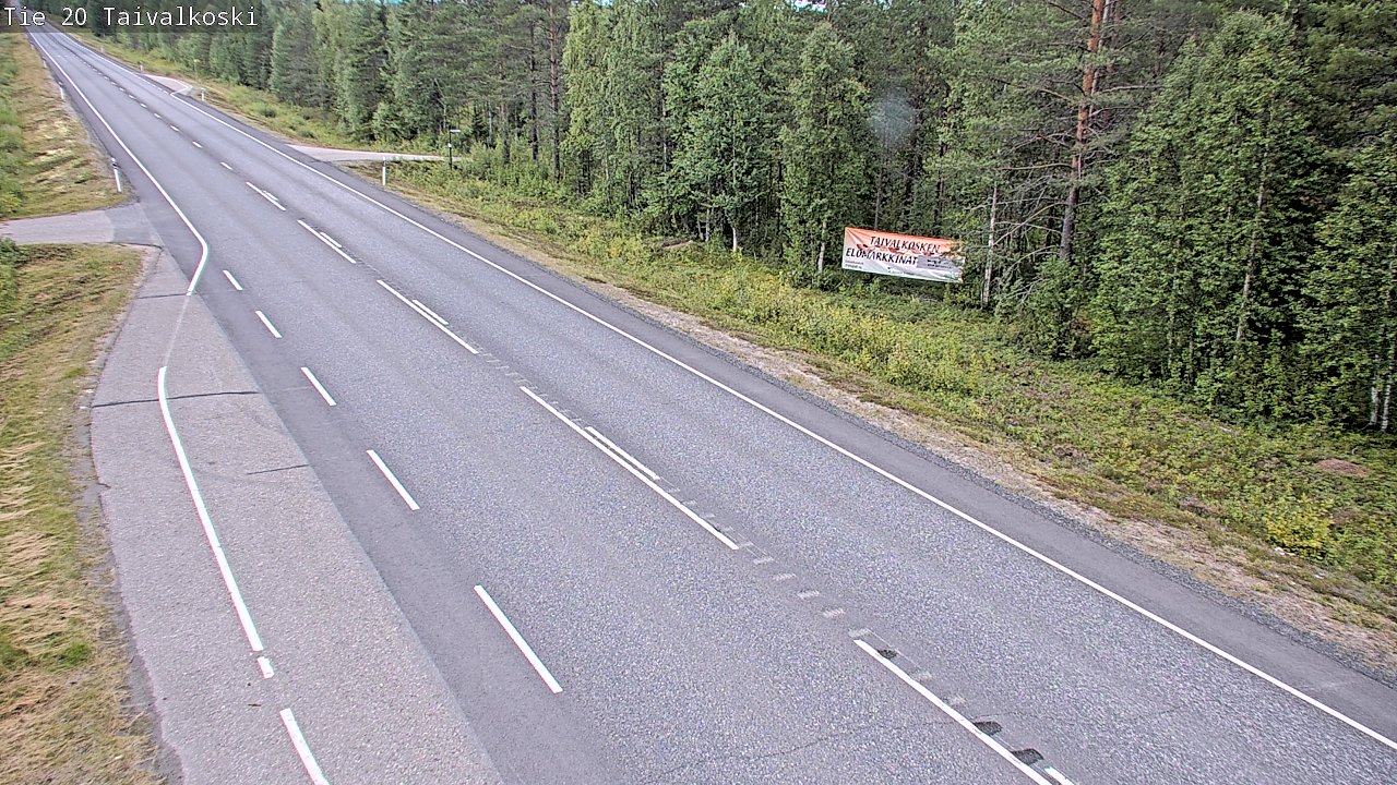 Kelikamerat Kuva Tie 20 Taivalkoski, Taivalkoski, Pohjois-Pohjanmaa
