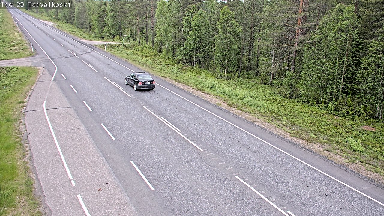 Weather Camera Image Road 20 Taivalkoski, Taivalkoski, Pohjois-Pohjanmaa