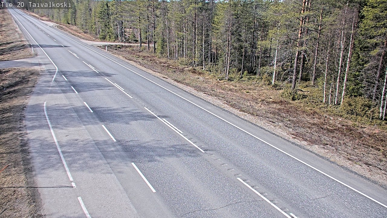 Weather Camera Image Road 20 Taivalkoski, Taivalkoski, Pohjois-Pohjanmaa
