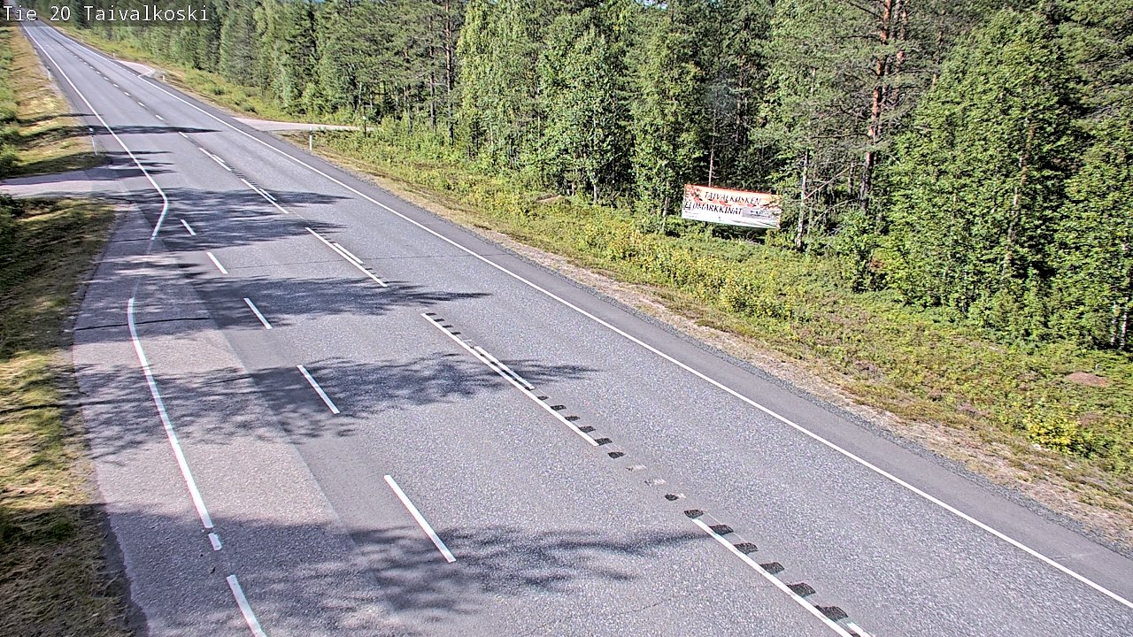 Kelikamerat Kuva Tie 20 Taivalkoski, Taivalkoski, Pohjois-Pohjanmaa