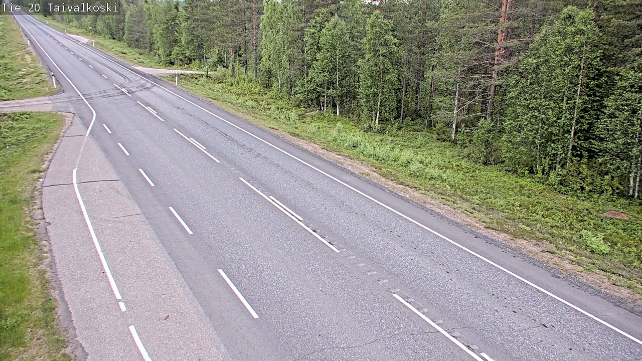 Kelikamerat Kuva Tie 20 Taivalkoski, Taivalkoski, Pohjois-Pohjanmaa