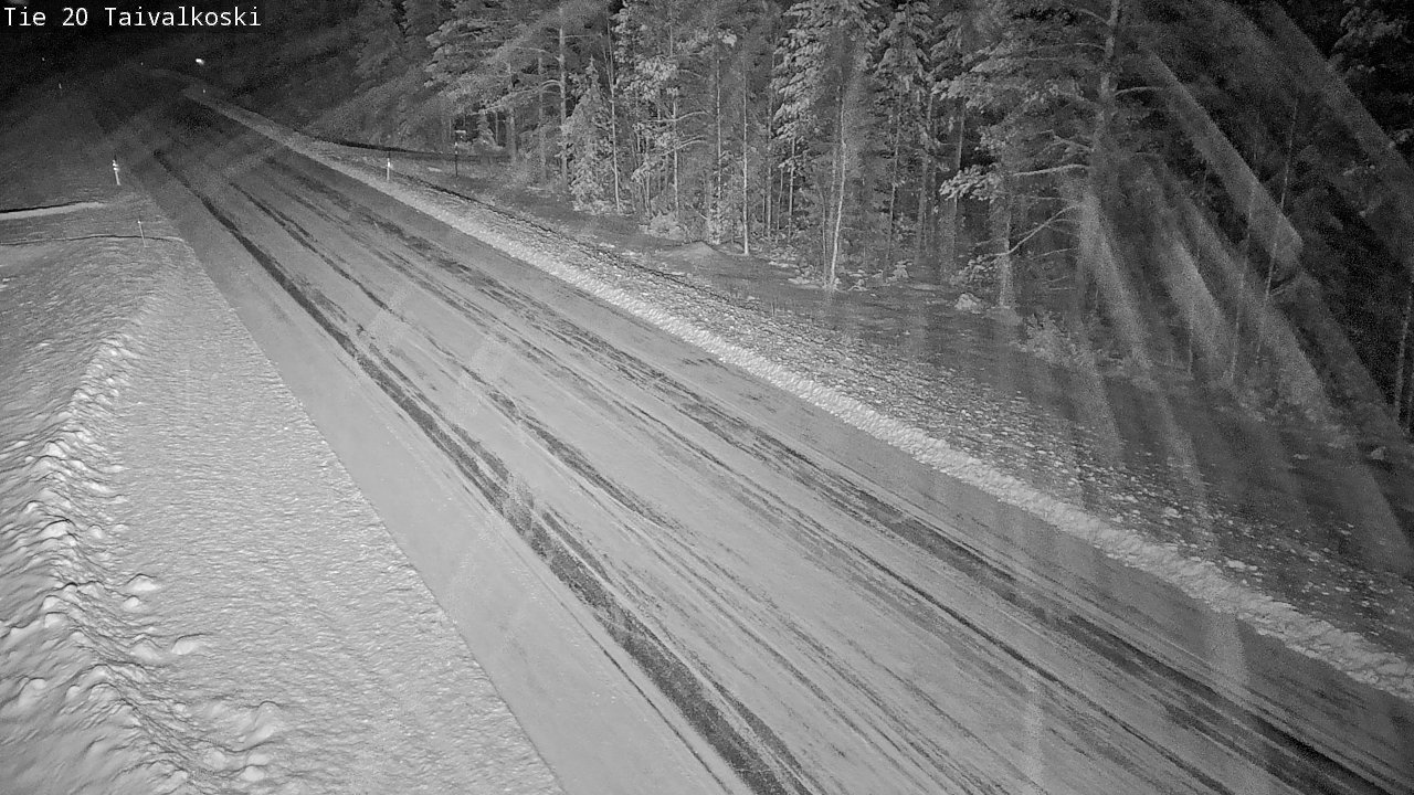 Weather Camera Image Road 20 Taivalkoski, Taivalkoski, Pohjois-Pohjanmaa