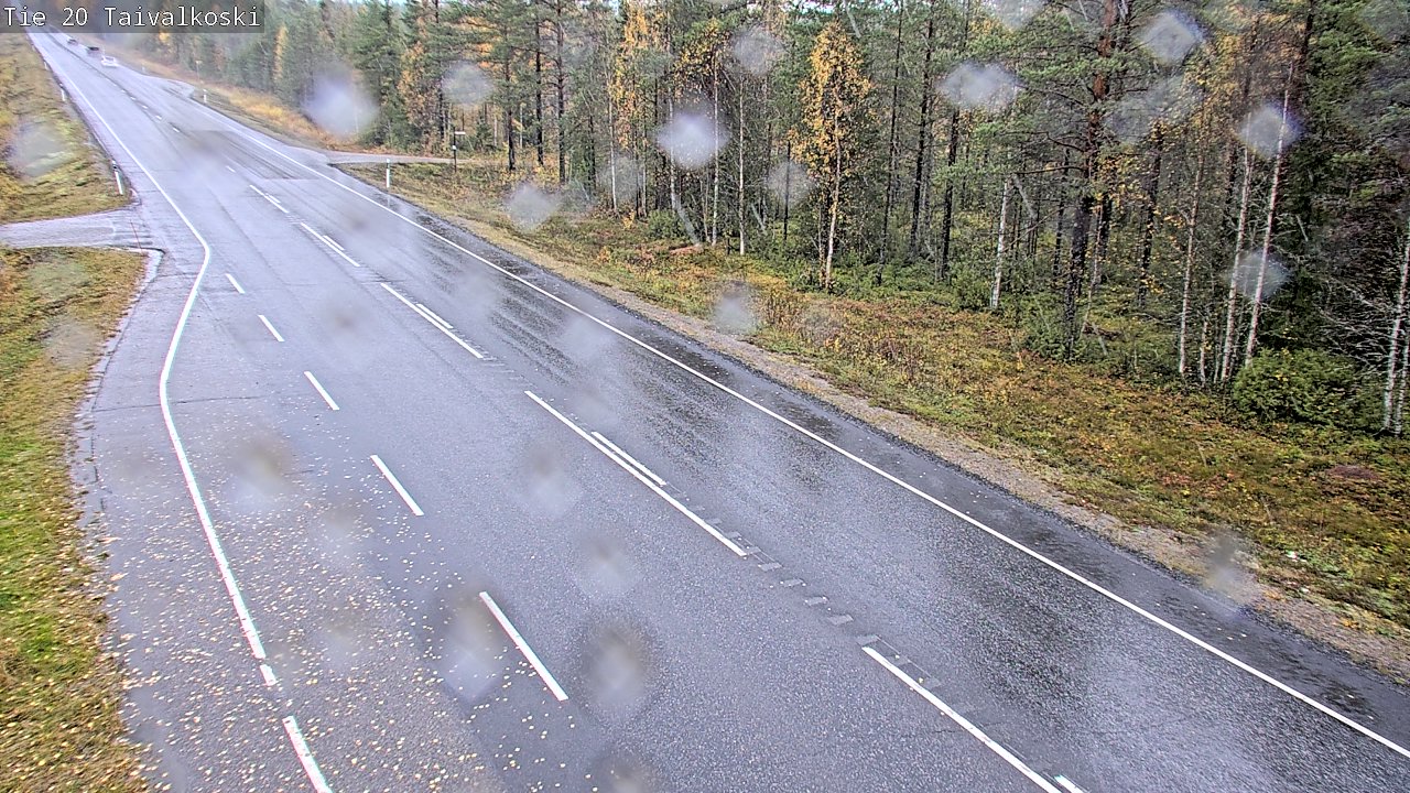 Weather Camera Image Väg 20 Taivalkoski, Taivalkoski, Pohjois-Pohjanmaa