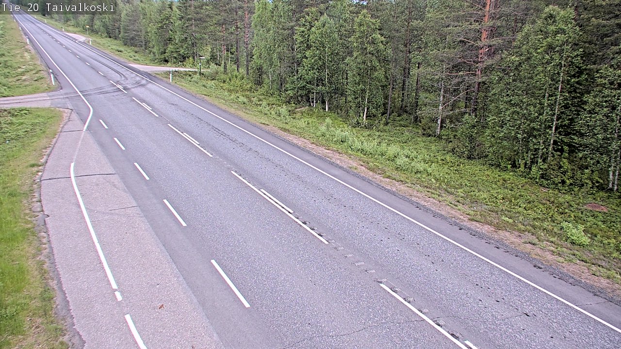 Kelikamerat Kuva Tie 20 Taivalkoski, Taivalkoski, Pohjois-Pohjanmaa