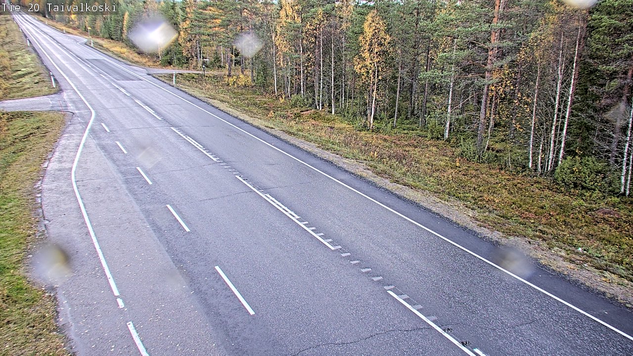 Weather Camera Image Road 20 Taivalkoski, Taivalkoski, Pohjois-Pohjanmaa