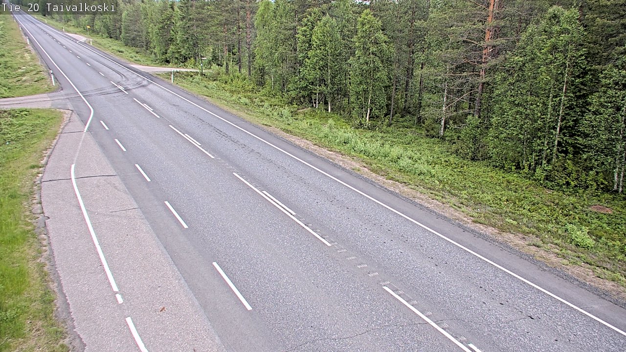 Kelikamerat Kuva Tie 20 Taivalkoski, Taivalkoski, Pohjois-Pohjanmaa