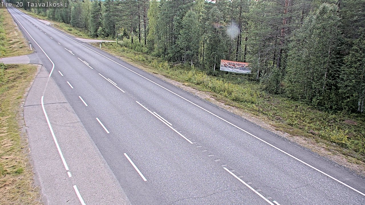 Kelikamerat Kuva Tie 20 Taivalkoski, Taivalkoski, Pohjois-Pohjanmaa