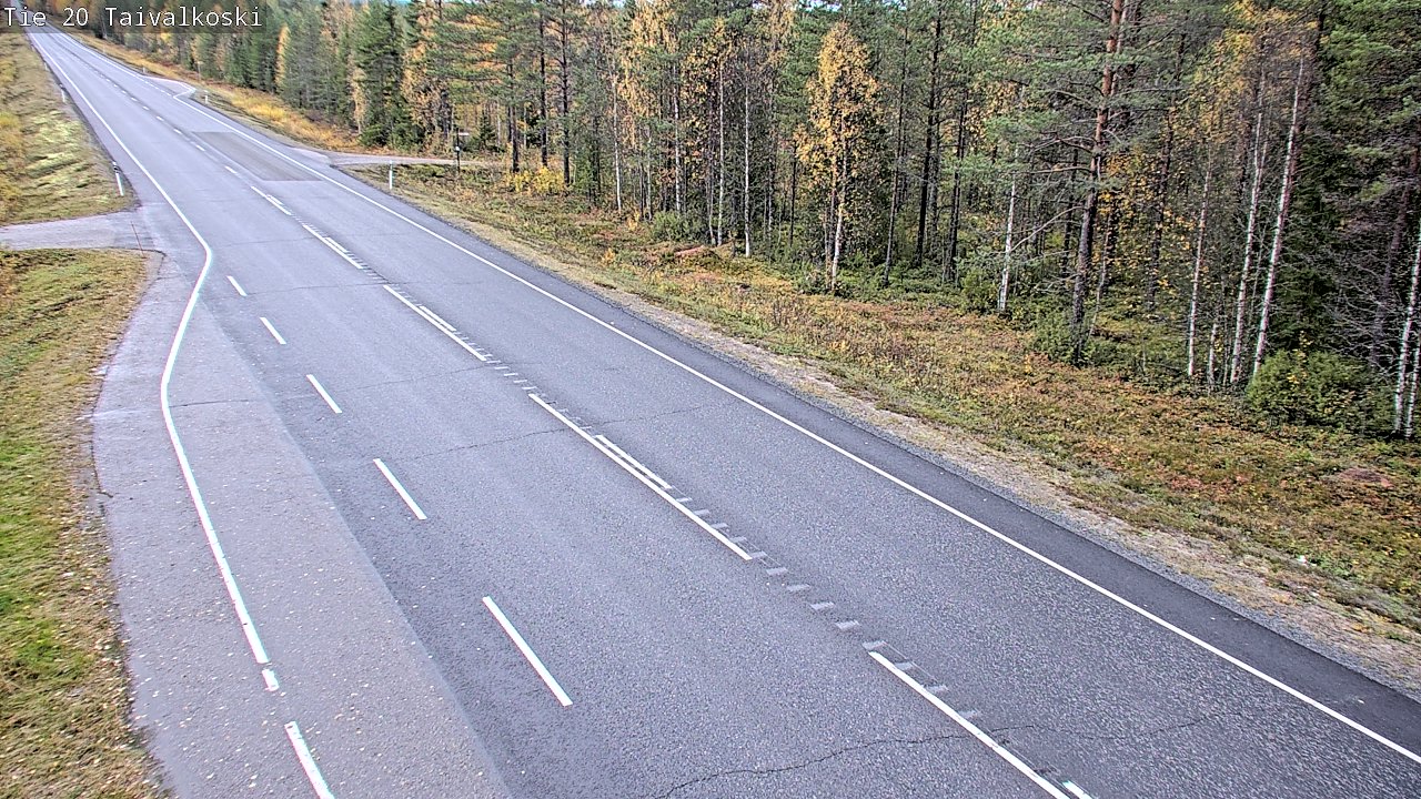 Weather Camera Image Road 20 Taivalkoski, Taivalkoski, Pohjois-Pohjanmaa