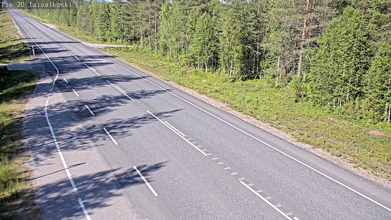 Weather Camera Image Road 20 Taivalkoski, Taivalkoski, Pohjois-Pohjanmaa