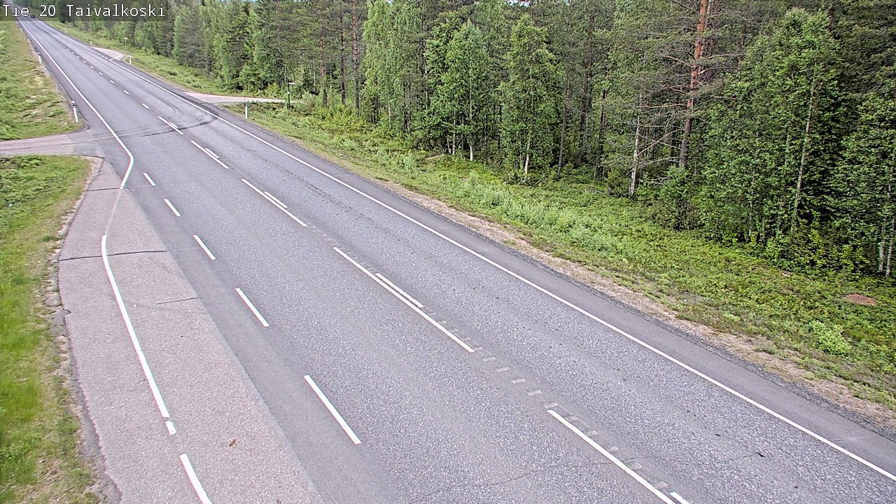 Kelikamerat Kuva Tie 20 Taivalkoski, Taivalkoski, Pohjois-Pohjanmaa