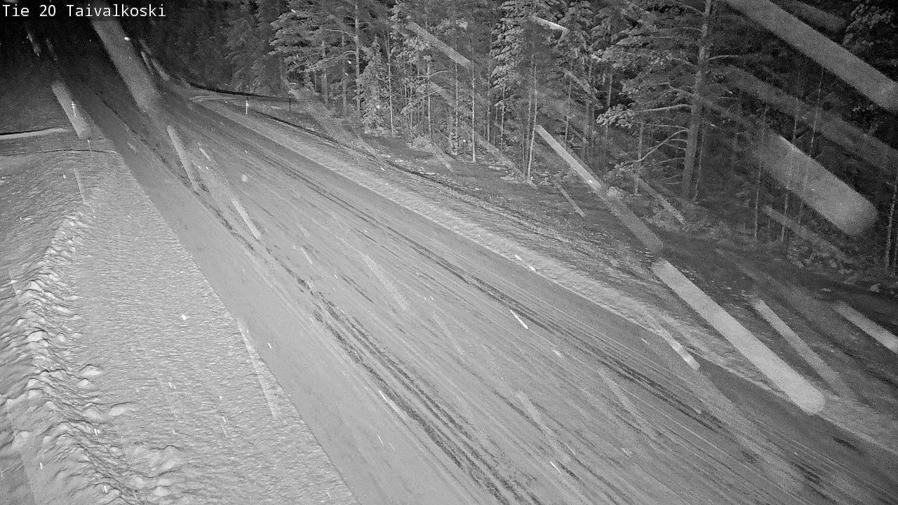 Weather Camera Image Road 20 Taivalkoski, Taivalkoski, Pohjois-Pohjanmaa
