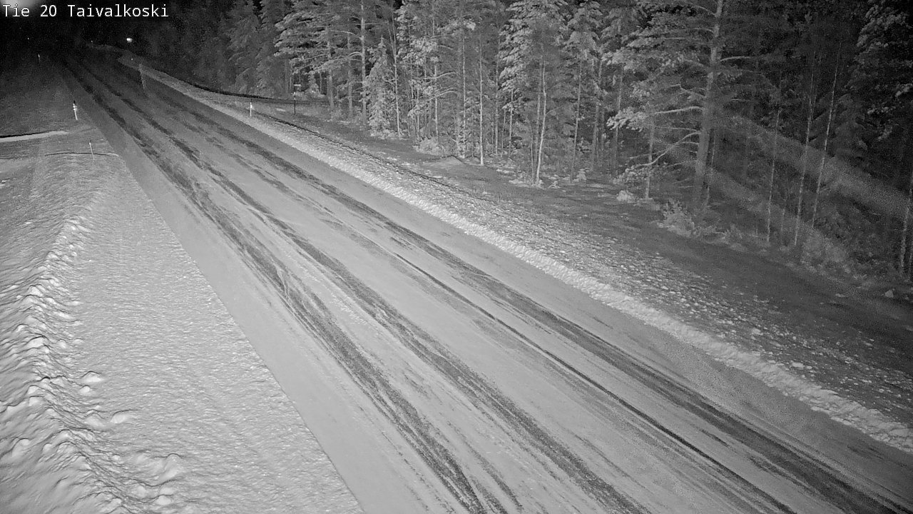 Weather Camera Image Road 20 Taivalkoski, Taivalkoski, Pohjois-Pohjanmaa