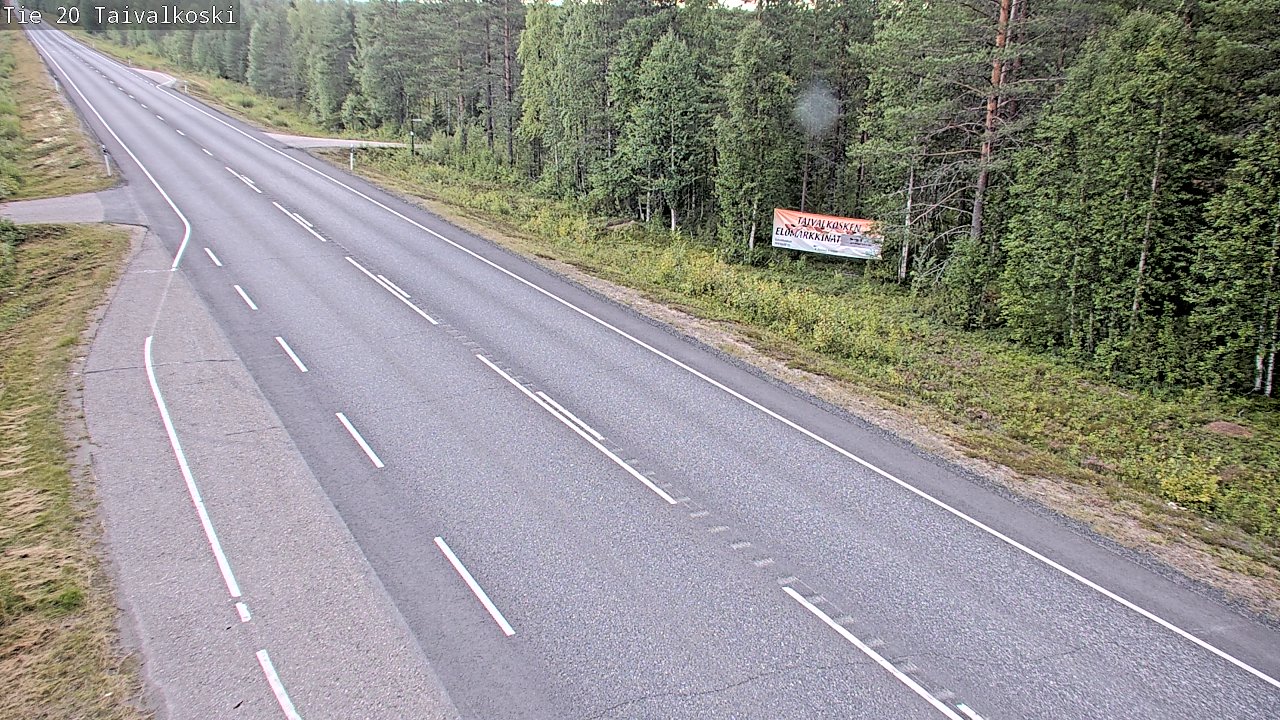 Kelikamerat Kuva Tie 20 Taivalkoski, Taivalkoski, Pohjois-Pohjanmaa