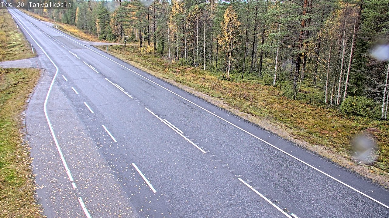 Weather Camera Image Road 20 Taivalkoski, Taivalkoski, Pohjois-Pohjanmaa