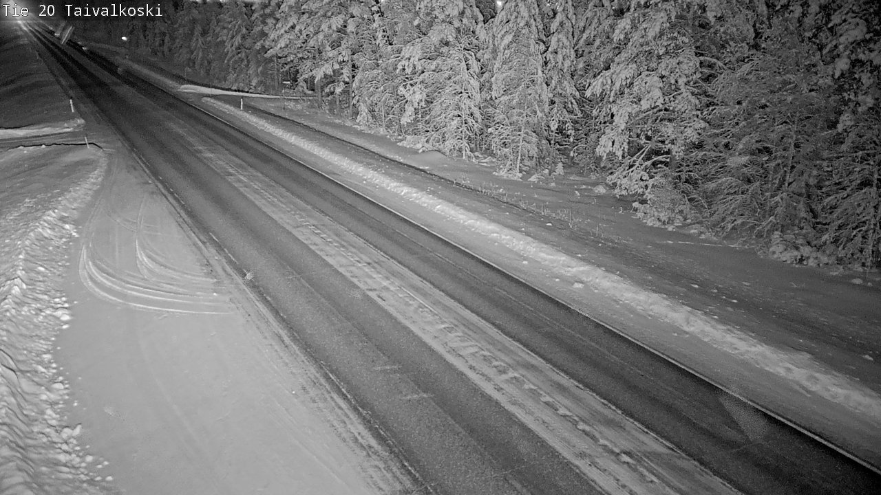 Weather Camera Image Väg 20 Taivalkoski, Taivalkoski, Pohjois-Pohjanmaa