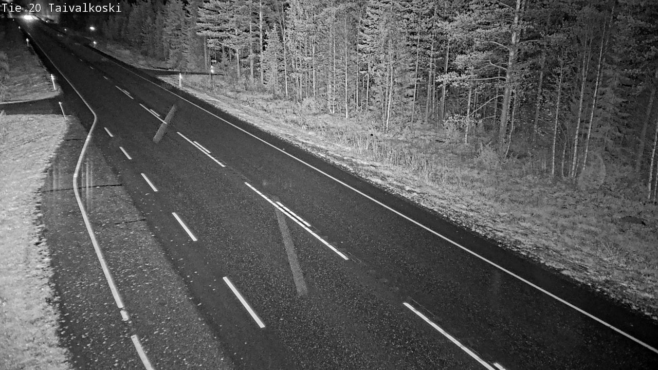 Weather Camera Image Road 20 Taivalkoski, Taivalkoski, Pohjois-Pohjanmaa