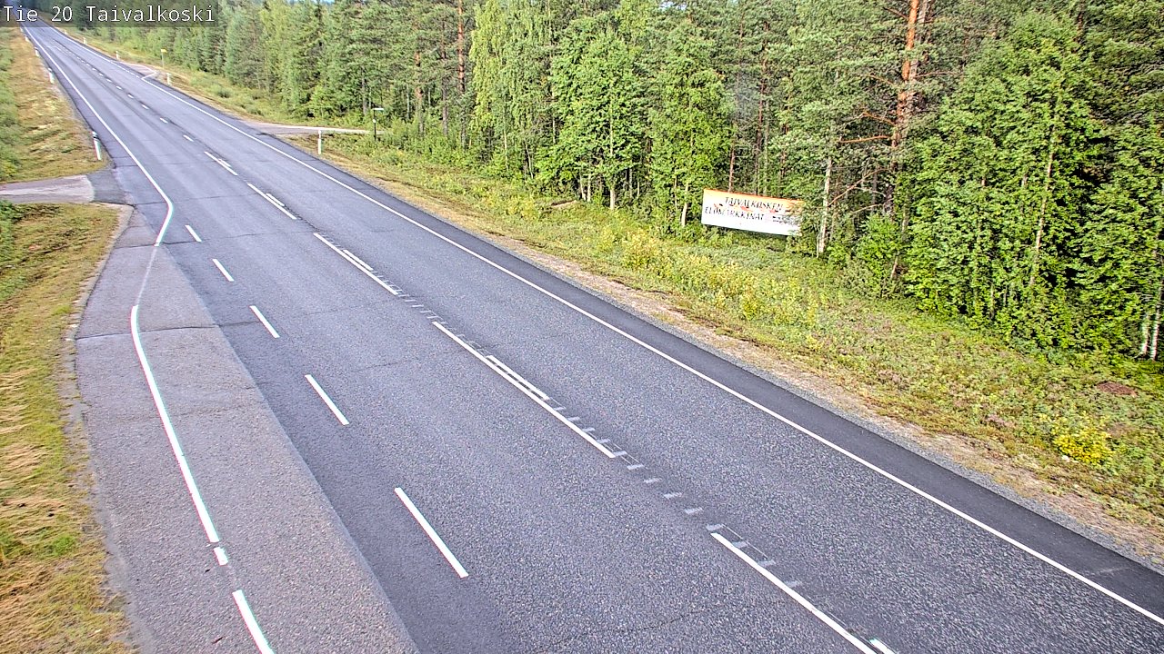 Weather Camera Image Road 20 Taivalkoski, Taivalkoski, Pohjois-Pohjanmaa