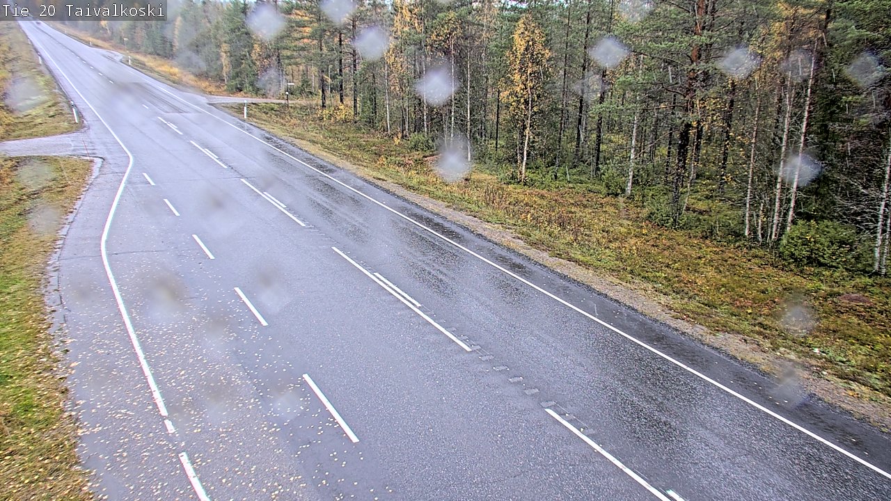 Weather Camera Image Väg 20 Taivalkoski, Taivalkoski, Pohjois-Pohjanmaa