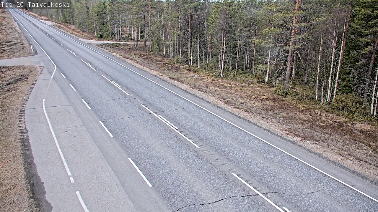 Weather Camera Image Road 20 Taivalkoski, Taivalkoski, Pohjois-Pohjanmaa