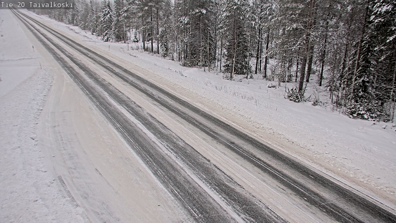 Weather Camera Image Väg 20 Taivalkoski, Taivalkoski, Pohjois-Pohjanmaa