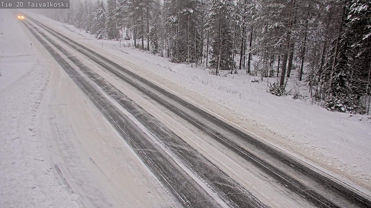 Weather Camera Image Väg 20 Taivalkoski, Taivalkoski, Pohjois-Pohjanmaa