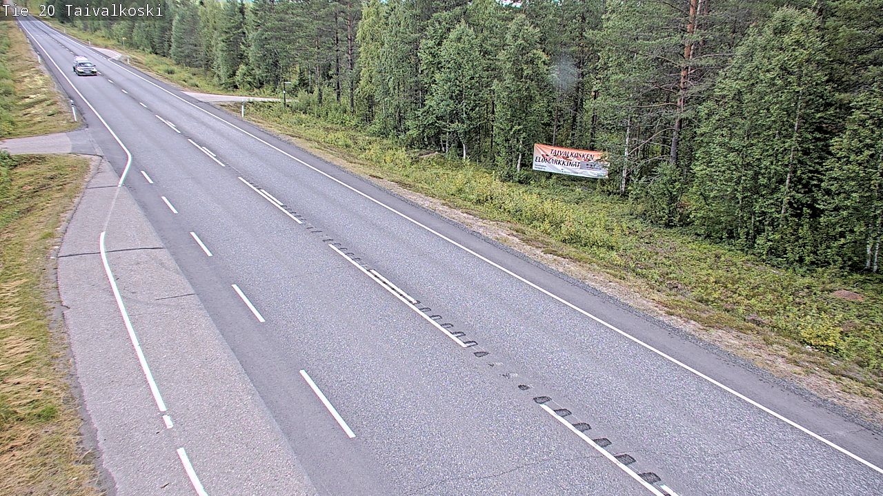Weather Camera Image Road 20 Taivalkoski, Taivalkoski, Pohjois-Pohjanmaa