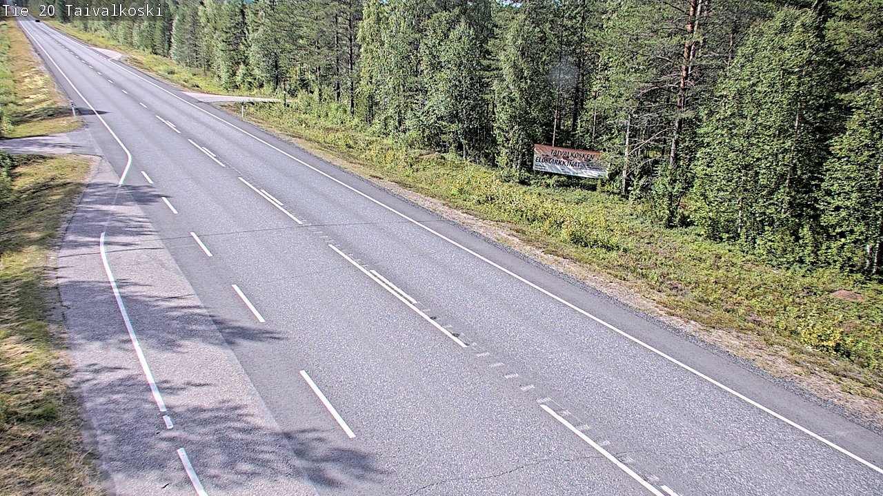Weather Camera Image Road 20 Taivalkoski, Taivalkoski, Pohjois-Pohjanmaa